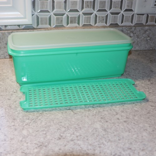Vintage verde tupperware - vintage, 14"