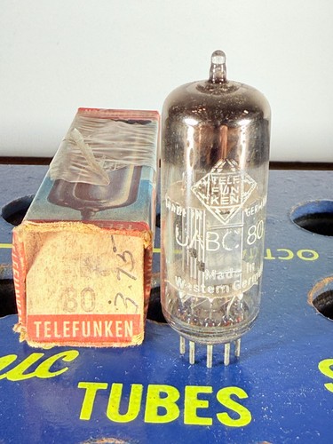 Telefunken uabc80 tubo - tubo, buono