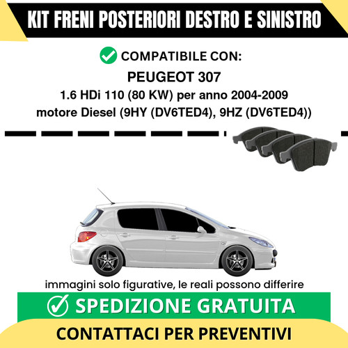 Pastiglie freno posteriori - pastiglie,