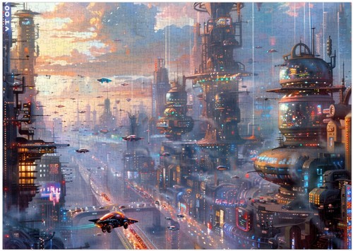 Robot utopia puzzle - utopia,