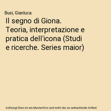 Il segno di Giona. Teoria