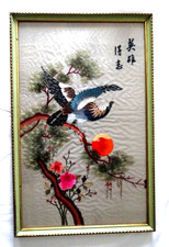 QUADRO CINESE CON RICAMO  IN