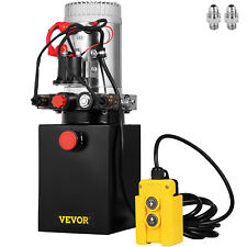 Doppio Effetto Pompa Idraulica 12v 4 Quart Metallo Serbatoio per Sollevamento