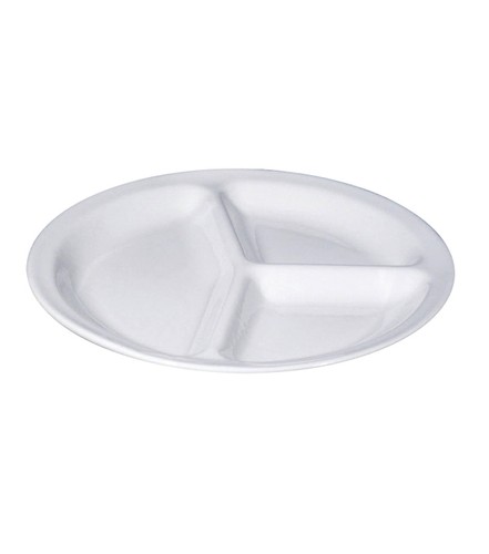 12pz piatto tre scomparti - tre,
