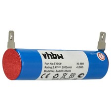 Batteria per Ariete Grati grattugia per formaggio 2000mAh 2,4V NiMH