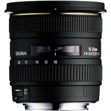Sigma obiettivo 10-20mm f/4-5.6 DC HSM per Canon - Nero, 465g, 14/10