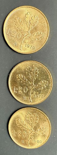 Monete lire 20 fior - 3,