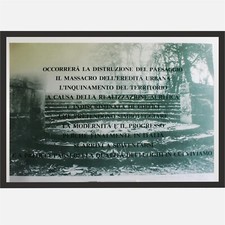 manifesto Dino Gavina firmato 70 x 100 cm Novalis Paradisoterrestre Simongavina