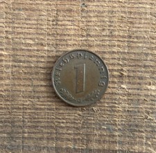 1 Reichspfennig Moneta Tedesca Del 1938 Terzo Reich