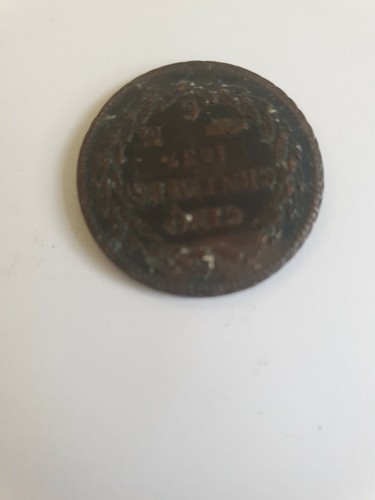 Rara moneta centesimi - 5, 1837