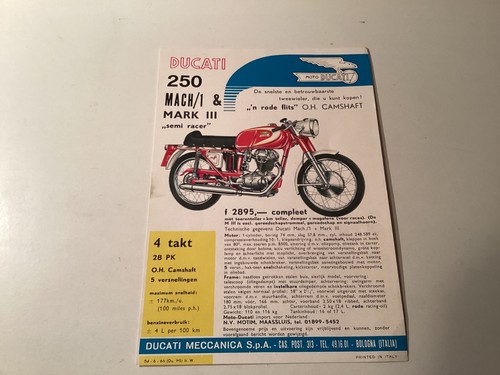 Ducati pagina depliant - , 250