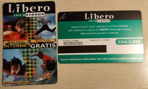 Scheda telefonica italia - scheda,