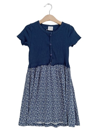 Zara abito bambina blu fiori - abito,