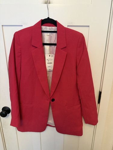 Blazer zara rosa caldo - blazer,