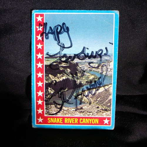 1974 topps evel knievel card - evel,