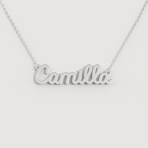 Collana nome donna acciaio - nome,