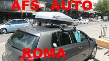 BOX AUTO PORTAPACCHI PORTATUTTO BAULE G3 KRONO 400 LT+BARRE GOLF 5 ANNO 2007
