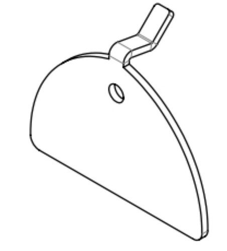 Deflettore pellet mcz - deflettore,