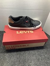 Scarpe Levi's Munro NM uomo taglia 9,5 nero marrone sneakers basse casual 500-13504