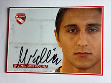 Autografo MIRSON VOLINA-FC Thun-U21 Albania-SC Pfullendorf-SF Siegen-firmato-AK
