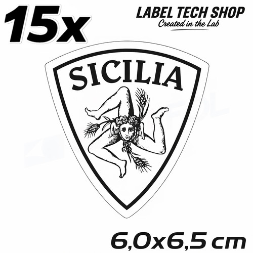Adesivi sicilia stemma - adesivi,