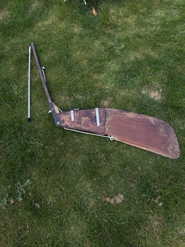 Vintage wood sailboat rudder - vintage,