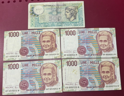 Italy 500 1000 lire very - 1000,