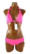 Set bikini Vitamina A Chloe treccia pin up stella taglia XS/4 in rosa shimmer