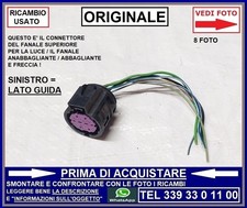 CONNETTORE FANALE ANTERIORE SINISTRO SX ANABBAGLIANTE FRECCIA FIAT PANDA 3 312