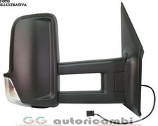 SPECCHIO PER MERCEDES SPRINTER 09> ELETTRICO TERMICO BRACCIO LUNGO NERO SINISTRO
