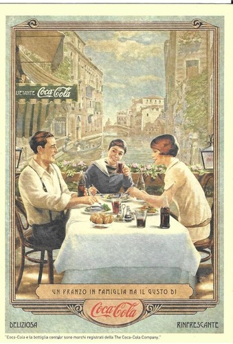 Cartolina pubblicitaria coca - cartolina,