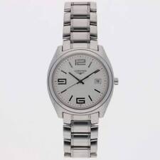 Orologio da uomo LONGINES Lungomare L3.632.4 quarzo quadrante argento braccia...
