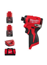 Milwaukee M12 BLIDRC-202C Kit avvitatore a percussione compatto brushless 12 V 2X 2,0 Ah