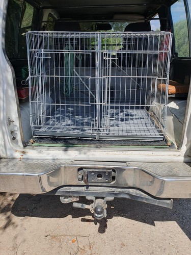 Gabbia doppia auto per cani - gabbia, da