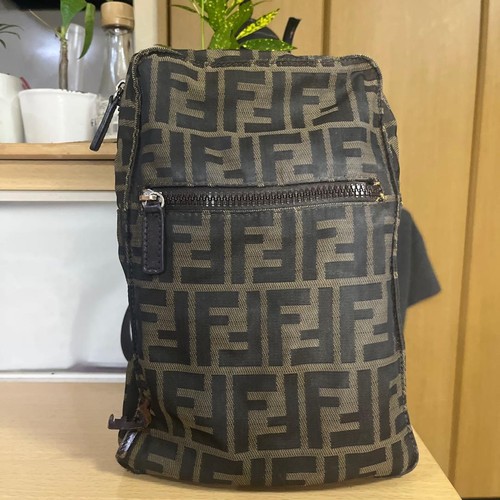 Fendi zaino nylon pelle - zaino,