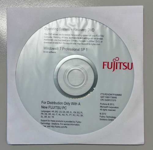 Dvd originale windows pro - dvd, 7
