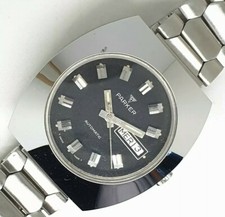 Raro Vintage Orologio PARKER Automatico Day Date  Watch Acciaio Anni 70 