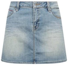 Gonna jeans donna PUMA Sping taglia 32 cotone blu jeans