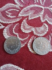 Coppia Monete Da 25 Centesimi 1902 1903 Rare  Regno D' Italia Vitt. Emanuele 3