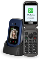 - Link 4+ Cellulare Smart Senior per Anziani 4G E Bluetooth -Tasti E Lettere Gra