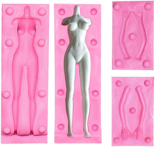 Stampo donna nudo argilla - stampo,