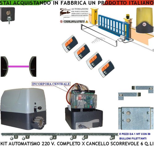 Kit motore 220 cancello - 220, v