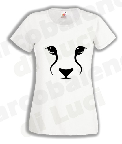 Shirt donna muso ghepardo - t-shirt, di