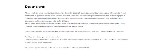 Athena kit guarnizioni motore - kit,