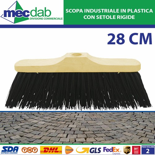Scopa industriale legno con - scopa,