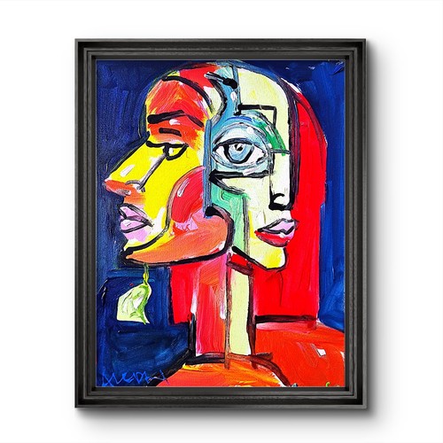Quadro ritratto cubista