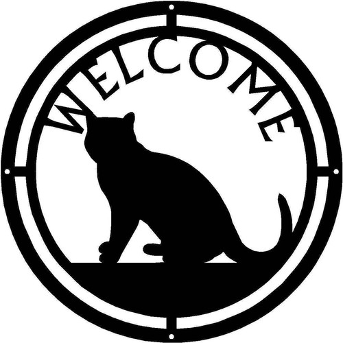 Insegna benvenuto rotonda - insegna,
