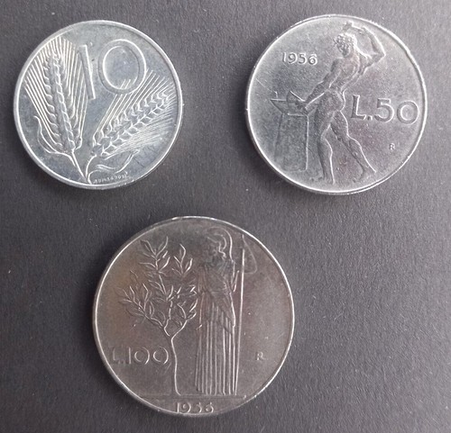 Lotto monete italia - italia, 1956