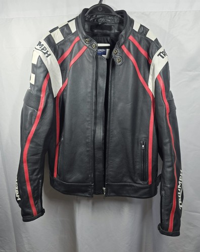 Giacca moto pelle triumph - giacca,