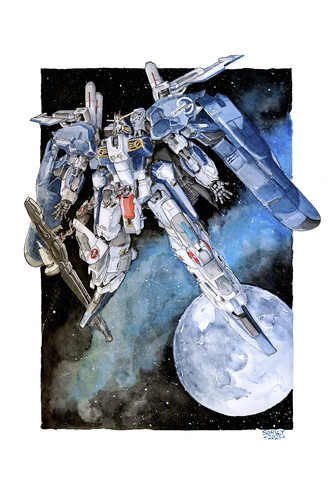 Gundam fan art - ex-s,